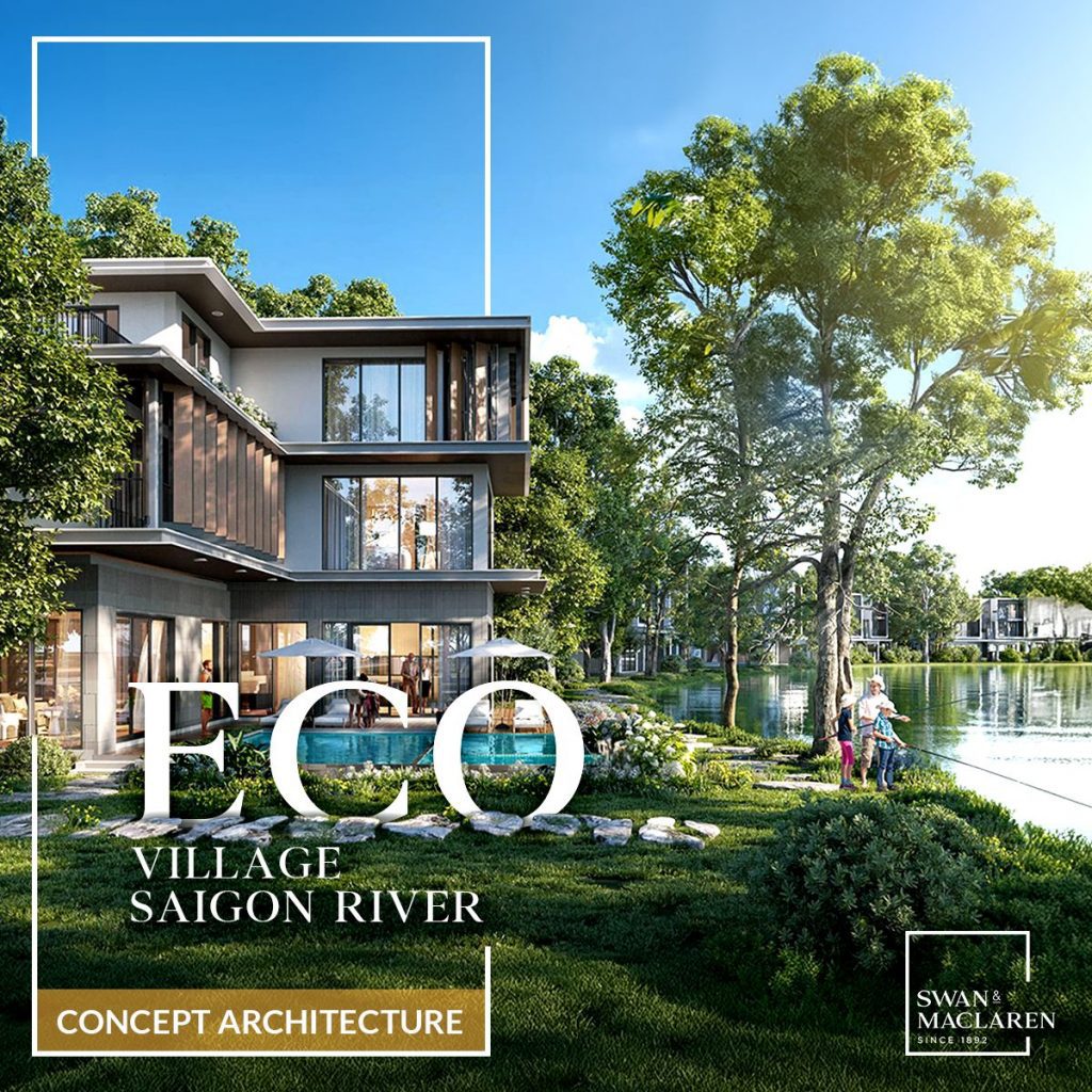 With sustainability at the core of every Swan & Maclaren project, we've seamlessly integrated this philosophy into the architecture of Eco Village Saigon River, blending sustainable design with nature.